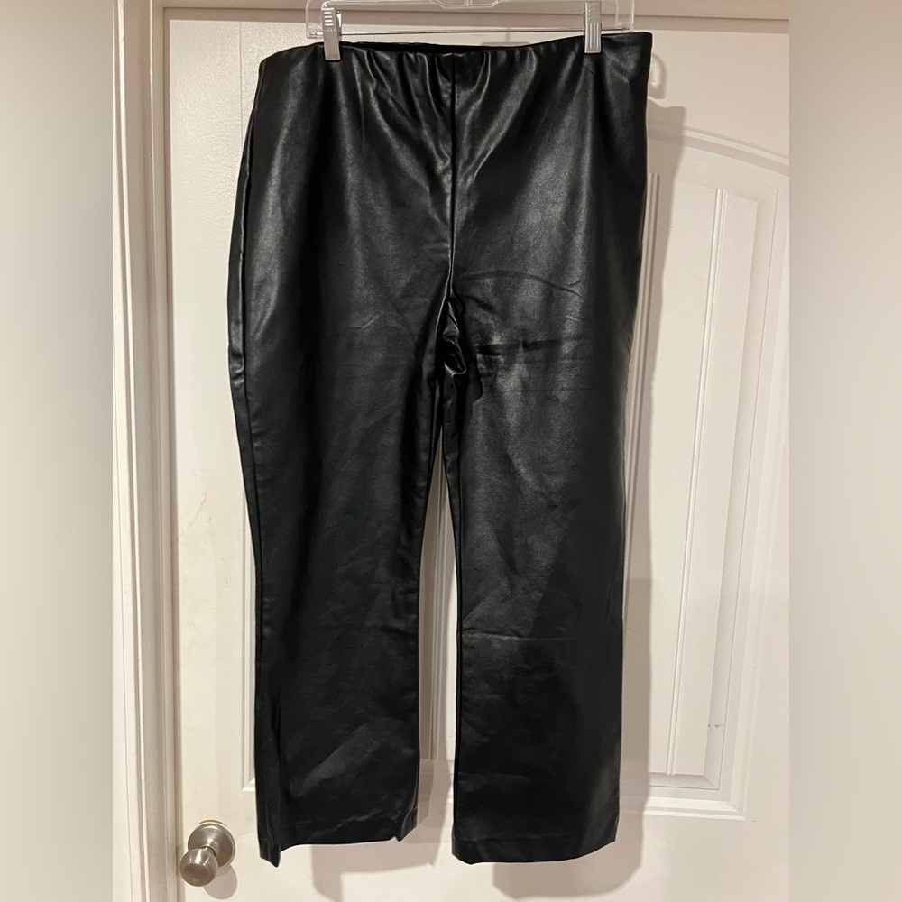 Tuckernuck faux leather leggings size XXL with side zipper